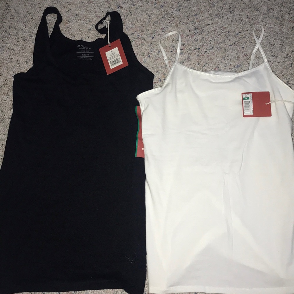 Brand new black and white tank tops